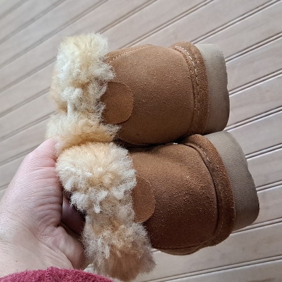 Cabela's Aquatred By Goodyear Short Ankle Winter Cozy Ugg Boots 5 Wide Leather - Picture 3 of 11